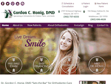 Tablet Screenshot of honigorthodontics.com